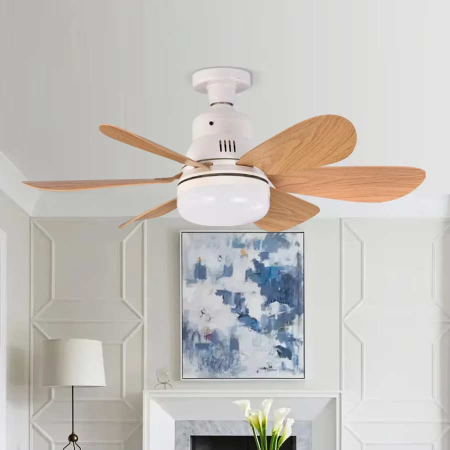 VENTILADOR DE TECHO LED con mando — Iluminación y frescor por 20,5€