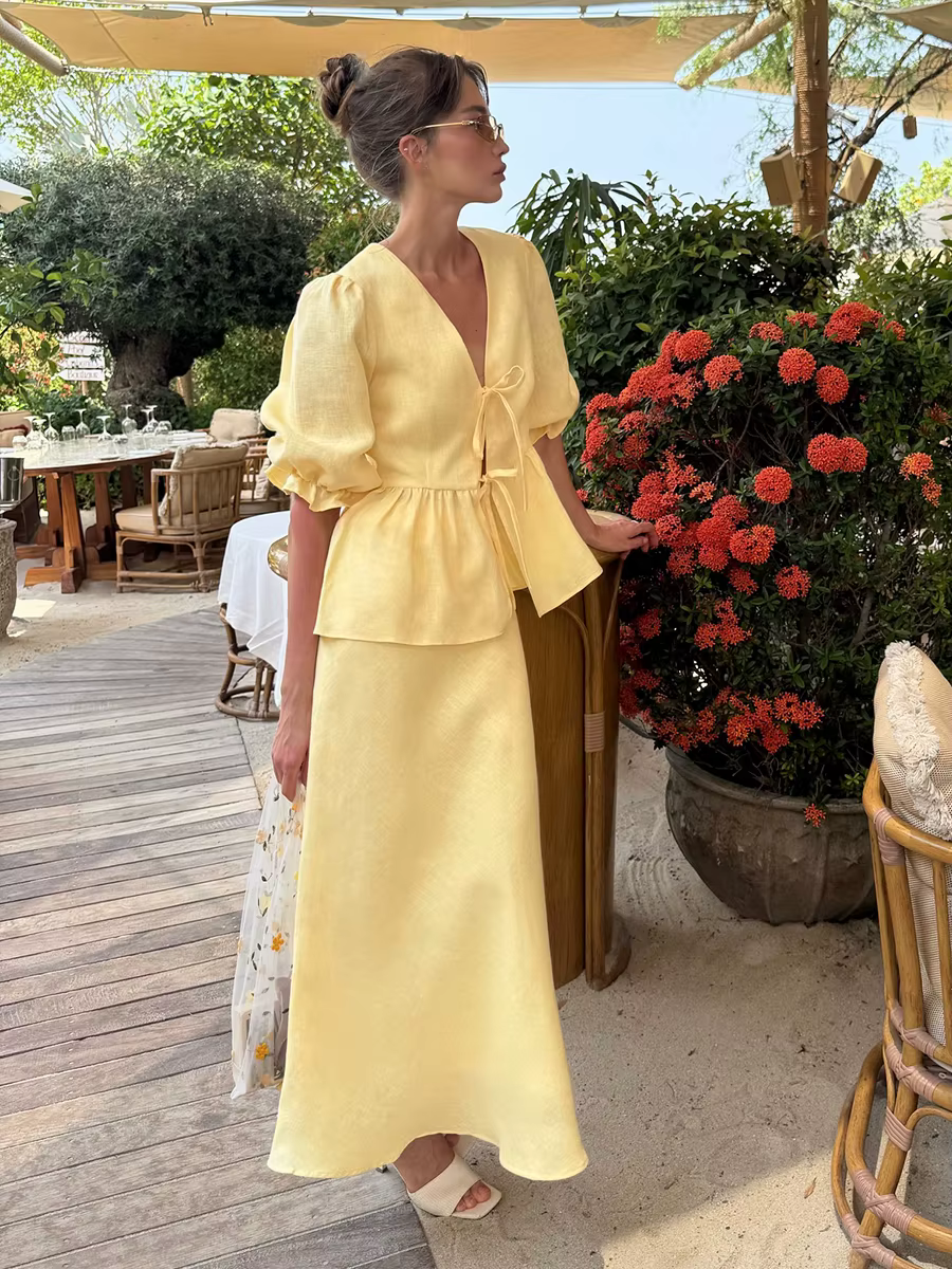 Conjunto VERANIEGO 100% Algodón — Fresco y elegante al 52%