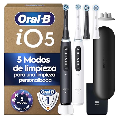 Oral-B iO 5N Pack 2: Cepillos ELÉCTRICOS con ESTUCHE — -55%