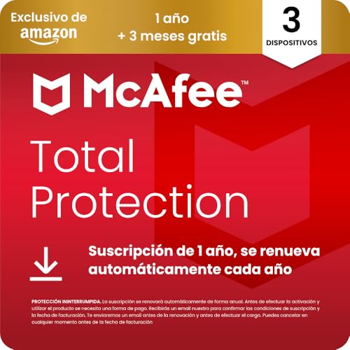 McAfee TOTAL Protection 2026 — Seguridad integral para 3 dispositivos