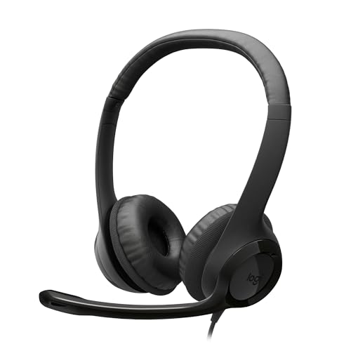 AURICULARES USB-C H390 de Logitech — MICRÓFONO con cancelación de ruido