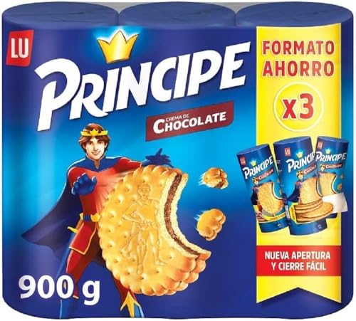 Principe GALLETA rellena de chocolate — Pack 3 x 300g con ahorro
