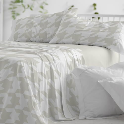 Juego de SÁBANAS de Algodón para cama 150-160 cm - CAQUI