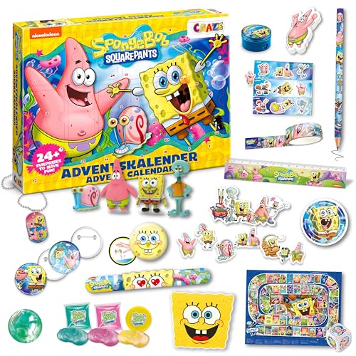 CALENDARIO ADVIENTO BOB ESPONJA — Juguetes diarios para niños