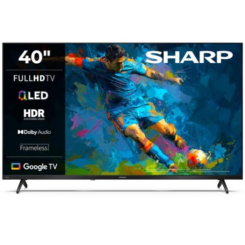Smart TV 40" SHARP QLED FHD con Google Assistant