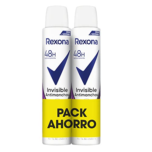 Rexona INVISIBLE Aerosol mujer 2x200ml - Protección duradera