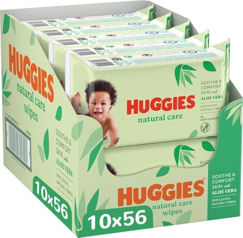 TOALLITAS HUGGIES con ALOE VERA — Suavidad y protección diaria