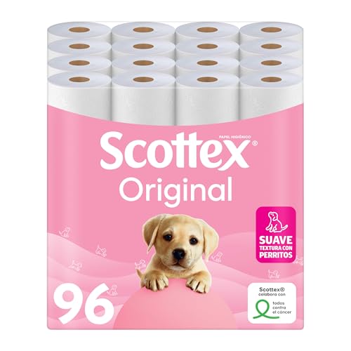 SCOTTEX MEGA PACK — Papel higiénico SUPER SUAVE 96 rollos