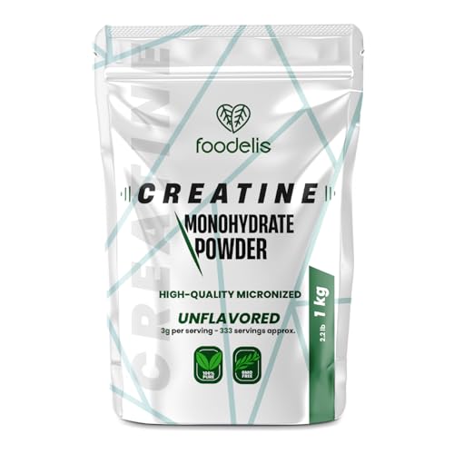 Creatina Foodelis 1KG con DOSIFICADOR incluido
