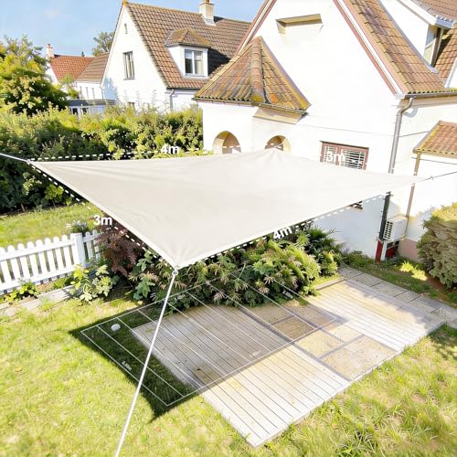 VELA DE SOMBRA RECTANGULAR 3x4 m - PROTECCIÓN UV