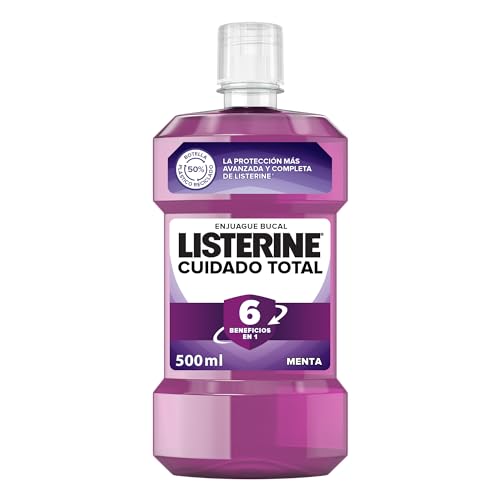 LISTERINE CUIDADO TOTAL — ENJUAGUE con FLÚOR para 6 BENEFICIOS