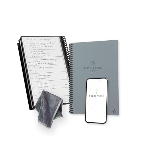 AGENDA ROCKETBOOK FUSION A5 - REUTILIZABLE y ORGANIZADA