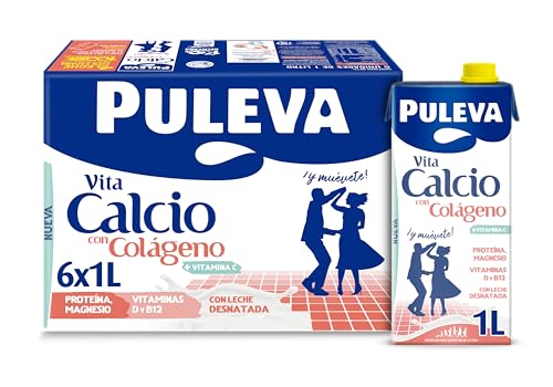 LECHE PULEVA VITA CALCIO 6x1L — REFUERZA HUESOS
