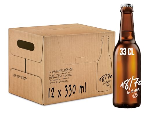LA RUBIA Lager Especial Pack 12x33cl — FRESCURA para tus celebraciones