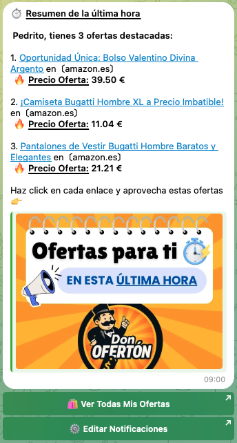 Resúmenes cada hora